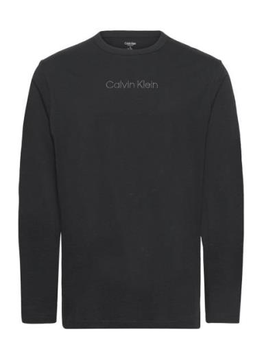 L/S Crew Neck Tops T-shirts Long-sleeved Black Calvin Klein