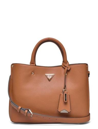 Meridian Girlfriend Satchel Bags Top Handle Bags Brown GUESS