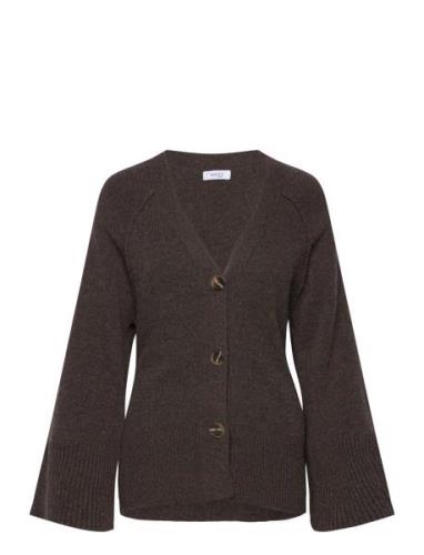 The Rebecca Cardigan Tops Knitwear Cardigans Brown Marville Road