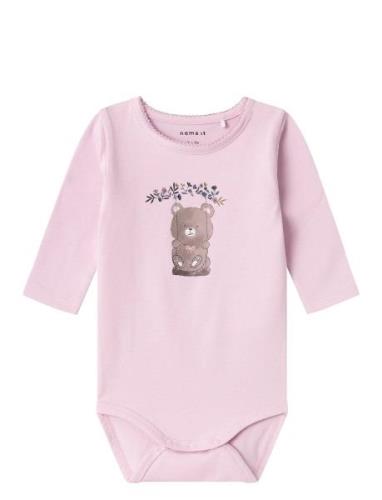 Nbfoley Ls Body Box Bodies Long-sleeved Pink Name It