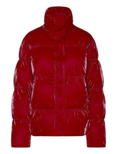 Valenciacras Puffer Jacket Vuorillinen Takki Topattu Takki Red Cras