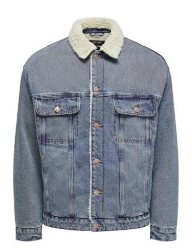 Onswilson Sherpa Dbtint 0970 Dnm Jacket Farkkutakki Denimtakki Blue ON...