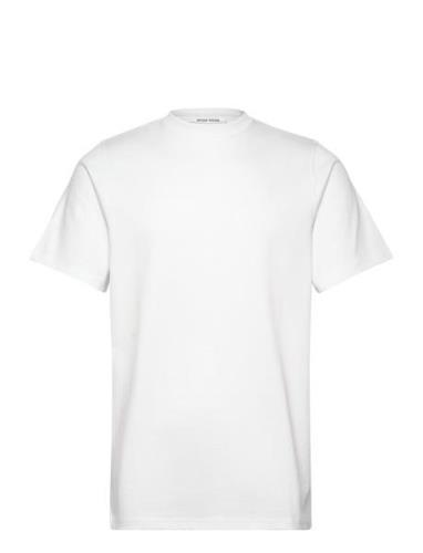 Wwmela Mask T-Shirt Tops T-shirts Short-sleeved White Wood Wood