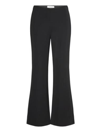 Casual Trousers Bottoms Trousers Flared Black Rosemunde