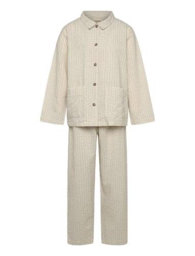 Pajama Set Pyjamasetti Pyjama Cream MarMar Copenhagen