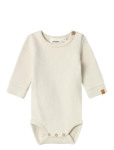 Nbmthoro Ls Slim Body Lil Bodies Long-sleeved Cream Lil'Atelier