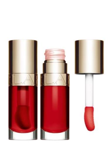 Lip Comfort Oil 08 Strawberry Huulikiilto Meikki Red Clarins