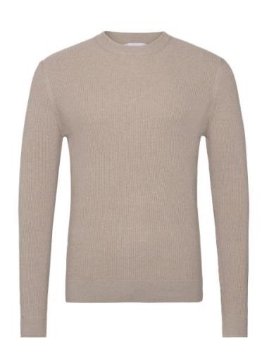 Sweater Antigua Tops Knitwear Round Necks Beige Mango