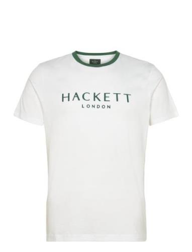 Heritage Classic Tee Tops T-shirts Short-sleeved White Hackett London