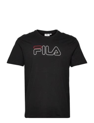 Sofades Logo Tee Tops T-shirts Short-sleeved Black FILA