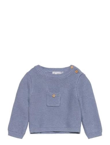 Sweater Enzo Tops Knitwear Pullovers Blue Mango