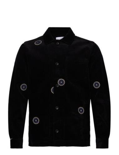 Layton Corduroy Aoe Overshirt Tops Overshirts Black Les Deux