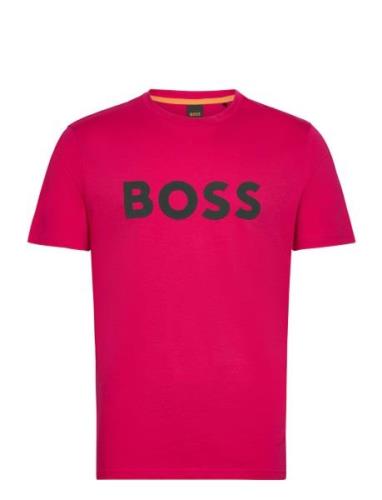 Thinking 1 Tops T-shirts Short-sleeved Pink BOSS