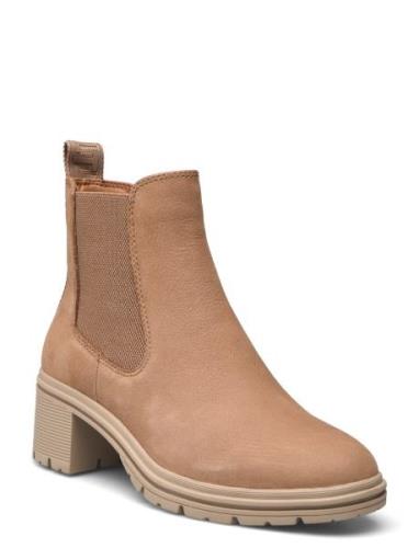 Women Boots Shoes Chelsea Boots Beige Tamaris