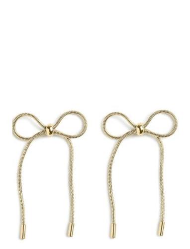 Pcpernille Bow Earrings Korvakoru Korut Gold Pieces