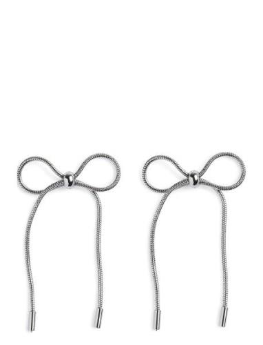 Pcpernille Bow Earrings Korvakoru Korut Silver Pieces