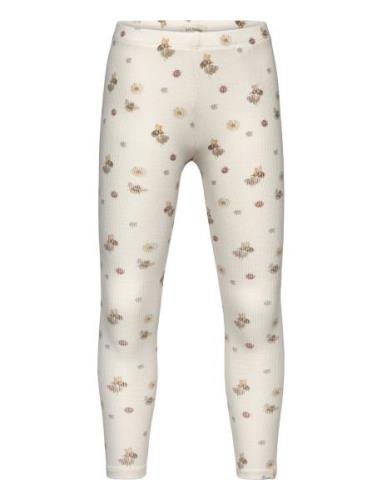 Nmflavo Elf Slim Legging Lil Bottoms Leggings Cream Lil'Atelier