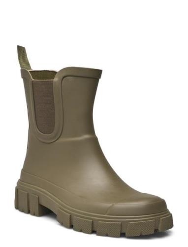 Rain Boots - Mid Height With E Kumisaappaat Kengät Khaki Green ANGULUS