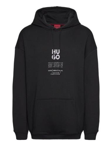 Dflohood Tops Sweat-shirts & Hoodies Hoodies Black HUGO