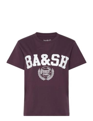 Tee-Shirt Ioni Tops T-shirts & Tops Short-sleeved Burgundy Ba&sh