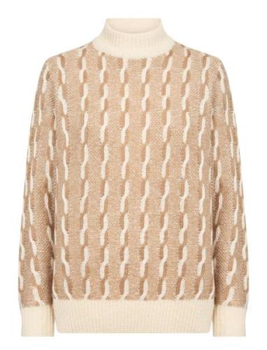 Sc-Ingun Tops Knitwear Jumpers Brown Soyaconcept