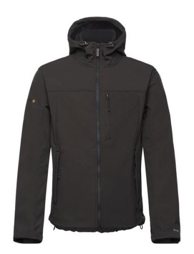 Hooded Soft Shell Trekker Jkt Ohut Takki Black Superdry