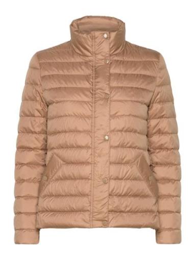 Light Down Jacket Vuorillinen Takki Topattu Takki Beige GANT