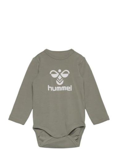 Hmlflips Body L/S Pitkähihainen Body Green Hummel