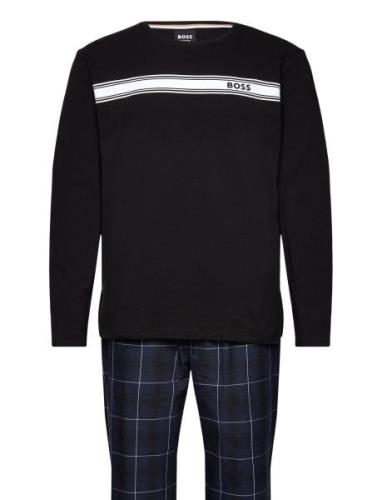 Urban Long Set Pyjama Navy BOSS