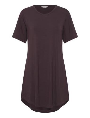 Bamboo Bigshirt Yöpaita Brown Lady Avenue