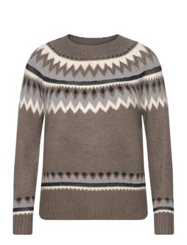 Fqmayfair-Pullover Tops Knitwear Jumpers Brown FREE/QUENT