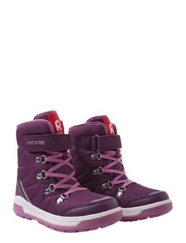 Reimatec Winter Boots, Quicker Talvikengät Tarroilla Purple Reima