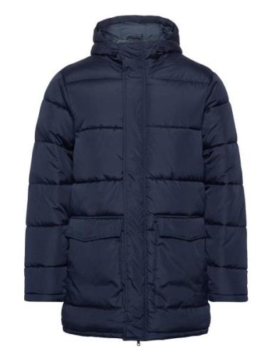 Outerwear Vuorillinen Takki Topattu Takki Navy Blend