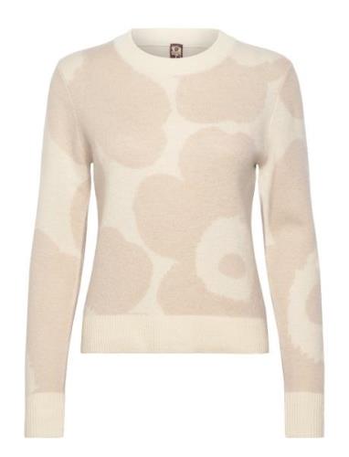 Aukio Unikko Tops Knitwear Jumpers Cream Marimekko