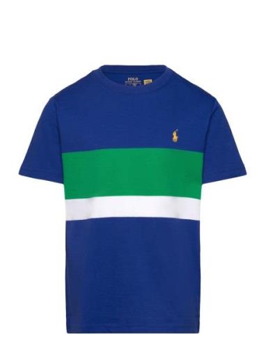 Striped Cotton Jersey Tee Tops T-shirts Short-sleeved Blue Ralph Laure...