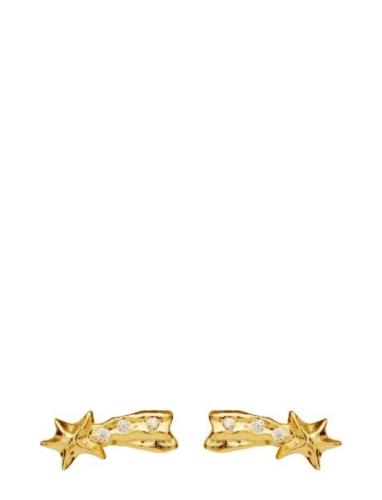 Zeke Earrings Accessories Jewellery Earrings Studs Gold Maanesten