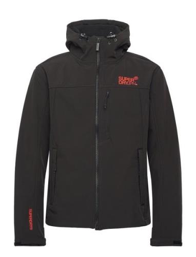 Hooded Soft Shell Trekker Jkt Ohut Takki Black Superdry