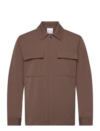 Pocket Overshirt Tops Overshirts Brown Lindbergh