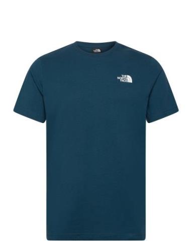 M S/S Redbox Tee Sport T-shirts Short-sleeved Blue The North Face