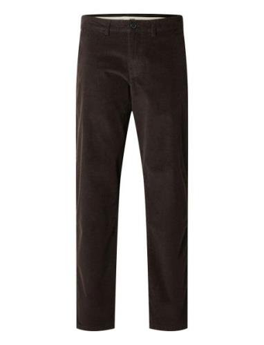 Slh196-Straight Miles Cord Pants W Noos Bottoms Trousers Chinos Brown ...