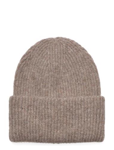 Rib Beanie Accessories Headwear Beanies Beige Gina Tricot