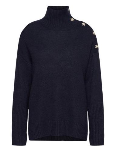 Alma Ws Bijoux Tops Knitwear Turtleneck Navy Zadig & Voltaire