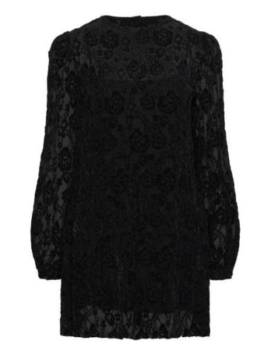 Dablon Lace Black Mini Dress Lyhyt Mekko Black ALOHAS