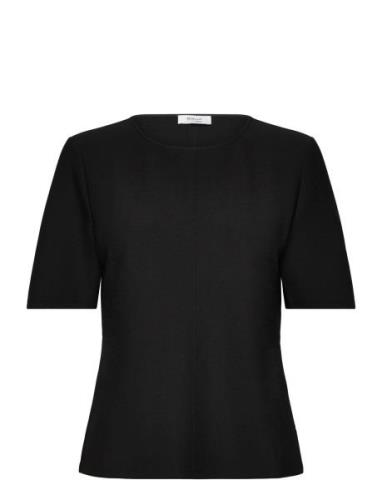 The Ylva Top Tops T-shirts & Tops Short-sleeved Black Marville Road