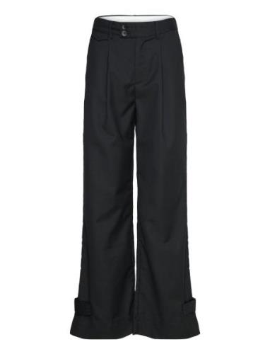 Joann Pants Bottoms Trousers Wide Leg Black Noella