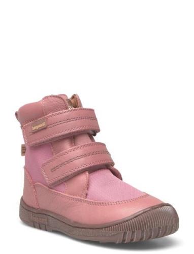 Bisgaard Huxie Tex Talvikengät Tarroilla Pink Bisgaard