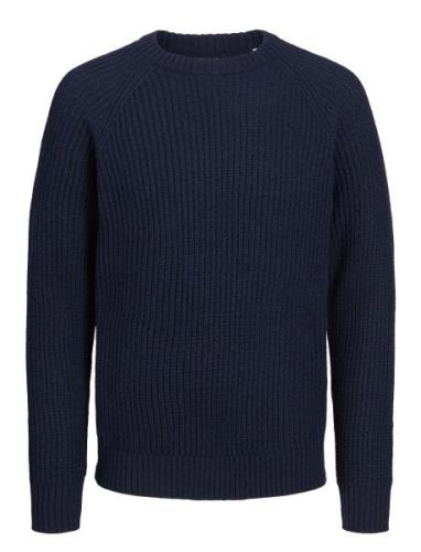 Jjj S Knit Crew Neck Jnr Tops Knitwear Pullovers Navy Jack & J S