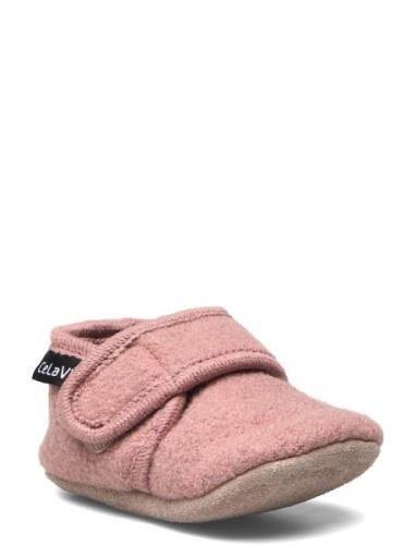 Baby Wool Slippers Aamutossut Sisäkengät Pink CeLaVi