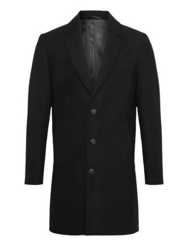 Jjeharrison Wool Coat Sn Villakangastakki Pitkä Takki Black Jack & J S