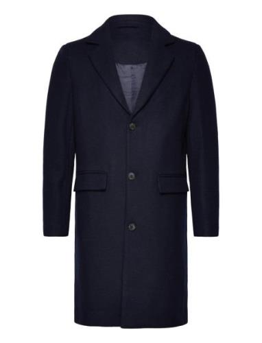 Slhjamie Coat Jkt Villakangastakki Pitkä Takki Navy Selected Homme